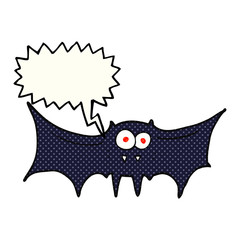 comic book speech bubble cartoon vampire bat