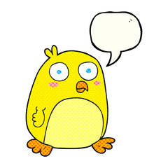 comic book speech bubble cartoon bird