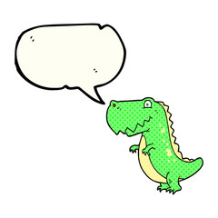 comic book speech bubble cartoon dinosaur