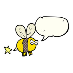 comic book speech bubble cartoon angry bee