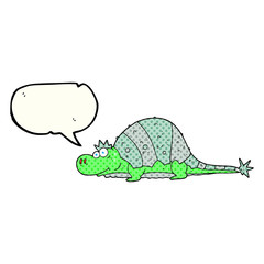 comic book speech bubble cartoon dinosaur