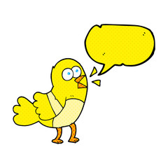 comic book speech bubble cartoon bird