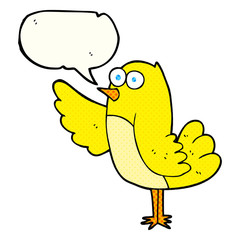 comic book speech bubble cartoon bird