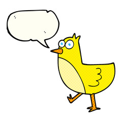 comic book speech bubble cartoon bird