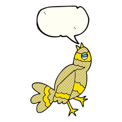 comic book speech bubble cartoon bird