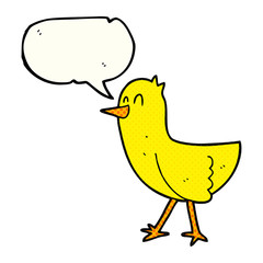 comic book speech bubble cartoon bird