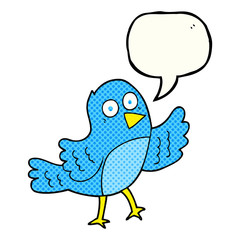 comic book speech bubble cartoon bird