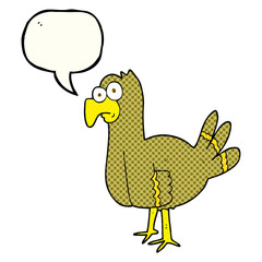 comic book speech bubble cartoon bird