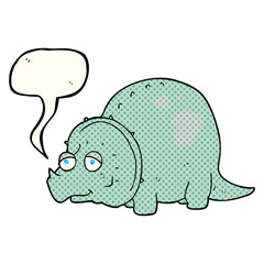 comic book speech bubble cartoon dinosaur