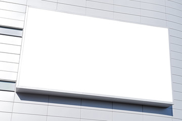 A large blank urban billboard with copy space
