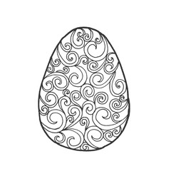 Easter egg with ornaments