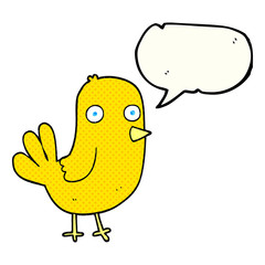 comic book speech bubble cartoon bird