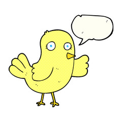 comic book speech bubble cartoon bird