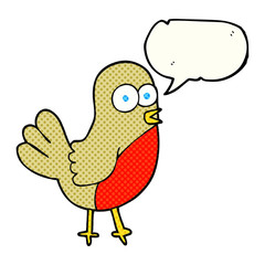 comic book speech bubble cartoon robin