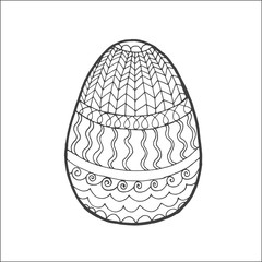 Easter egg with ornaments
