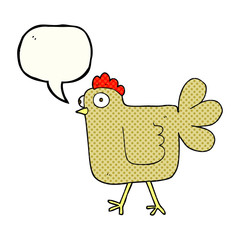 comic book speech bubble cartoon chicken