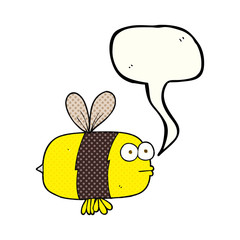 comic book speech bubble cartoon bee