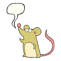 comic book speech bubble cartoon mouse