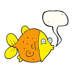 comic book speech bubble cartoon funny fish