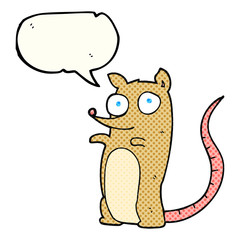 comic book speech bubble cartoon mouse