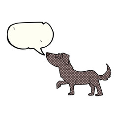 comic book speech bubble cartoon dog