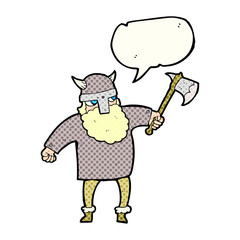 comic book speech bubble cartoon viking warrior