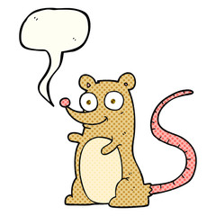 comic book speech bubble cartoon mouse