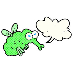 comic book speech bubble cartoon fly