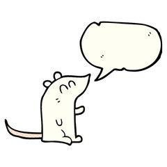 comic book speech bubble cartoon mouse