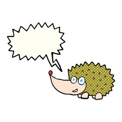 comic book speech bubble cartoon hedgehog