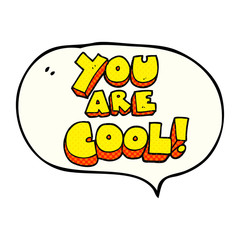 you are comic book speech bubble cartoon cool symbol