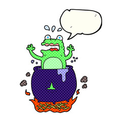 comic book speech bubble cartoon funny halloween toad