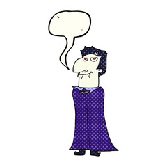 comic book speech bubble cartoon vampire