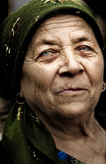 Old country rural romanian woman