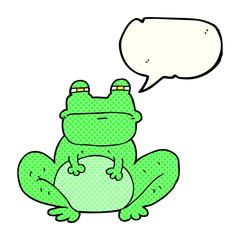 comic book speech bubble cartoon frog