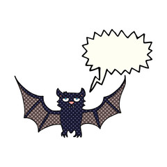 comic book speech bubble cartoon halloween bat