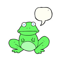 comic book speech bubble cartoon frog