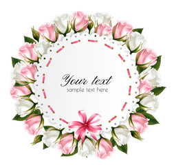 Flower background made out of pink and white flowers with a pink