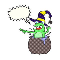 comic book speech bubble cartoon halloween toad