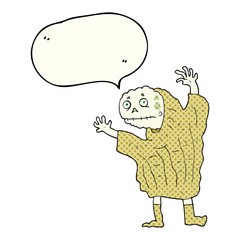 comic book speech bubble cartoon halloween ghoul