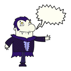 comic book speech bubble cartoon vampire