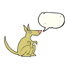 comic book speech bubble cartoon kangaroo