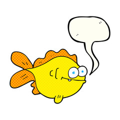 comic book speech bubble cartoon fish