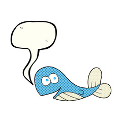 comic book speech bubble cartoon whale