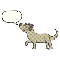 comic book speech bubble cartoon dog