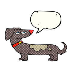 comic book speech bubble cartoon annoyed dog