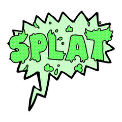 comic book speech bubble cartoon splat