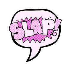 comic book speech bubble cartoon slap symbol