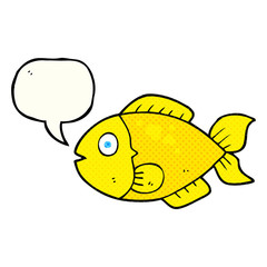 comic book speech bubble cartoon fish