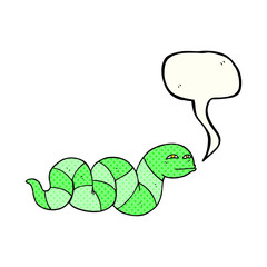 comic book speech bubble cartoon snake